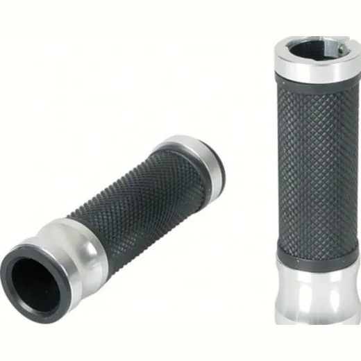 "Metal Grips" handle bar grips - aluminium