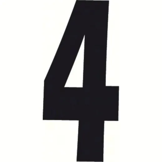 Spell-It, Adhesive number (140x65 mm) - Black - 4