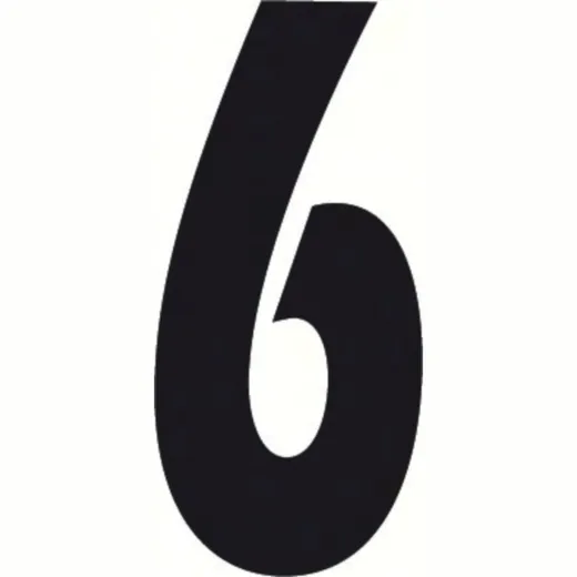 Spell-It, Adhesive number (140x65 mm) - Black - 6