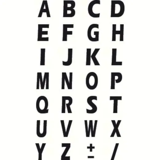 Klebebuchstabenset (15x10 mm) L90393