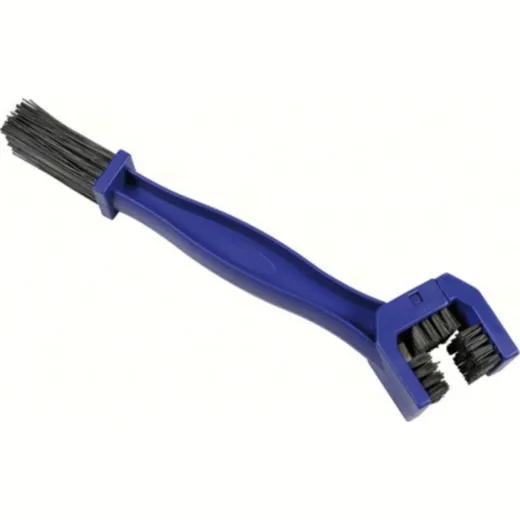 Bicycle and motorcycle chain cleaning brush