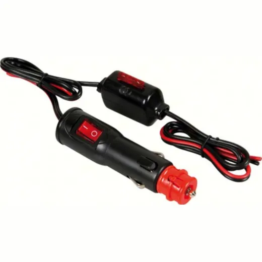 Cigarette lighter plug with external fuse - 12/24V