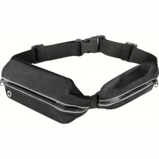 Sport Pouch, dual pocket sport band pouch case - Black