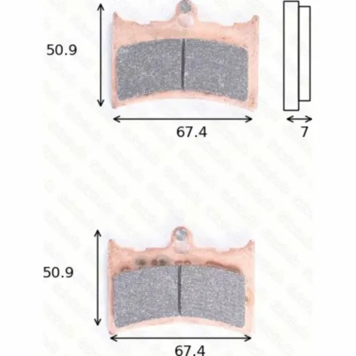disc disk brake pads MCB 572 homologated