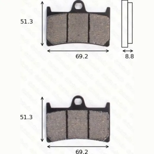 brake pads MCB 611 SCR racing without TÜV approvel