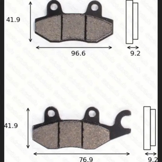 Bremsklötze Scheibenbremsbeläge MCB 663 EC mit ABE