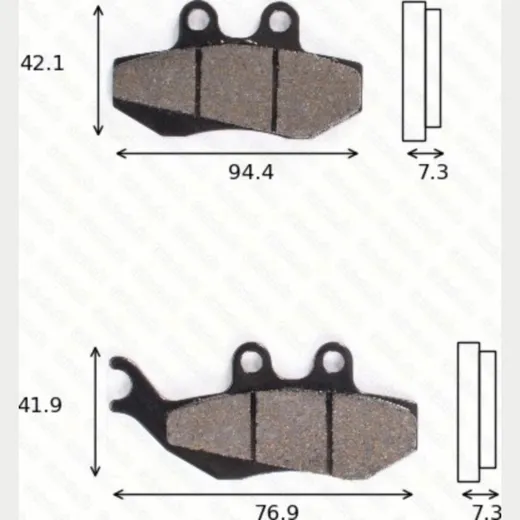 Disc brake pads MCB 664 SRM homologated
