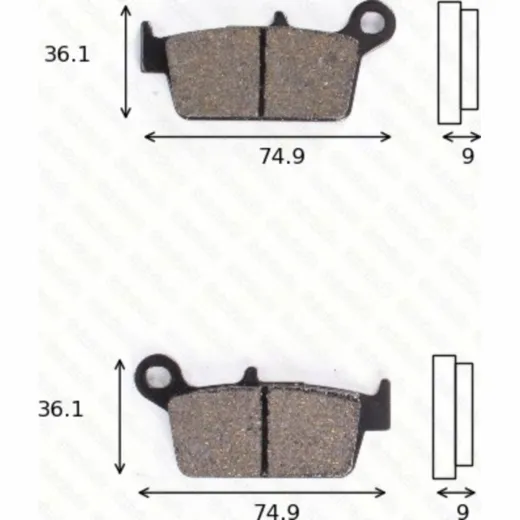 Disc brake pads MCB 665 EC homologated