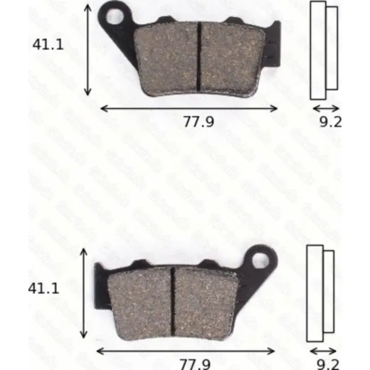 Disc brake pads MCB 672 EC