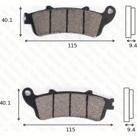 Disc brake pads MCB 693 SRM