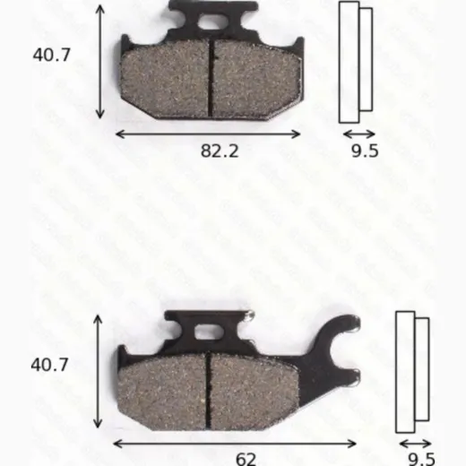 Disc brake pads MCB 724 homologated