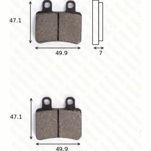 Bremsklötze Scheibenbremsbeläge MCB 735 EC mit ABE