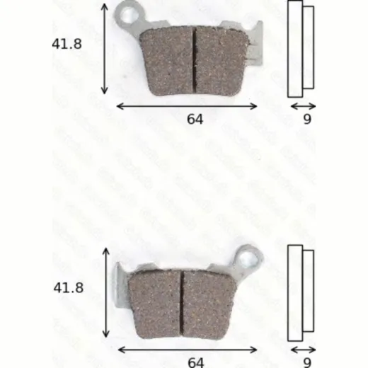 Disc brake pads MCB743EC