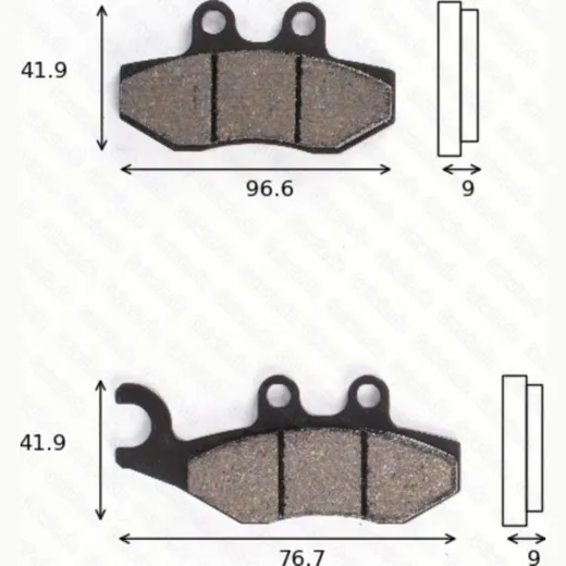 Disc brake pads MCB 744 SRM homologated