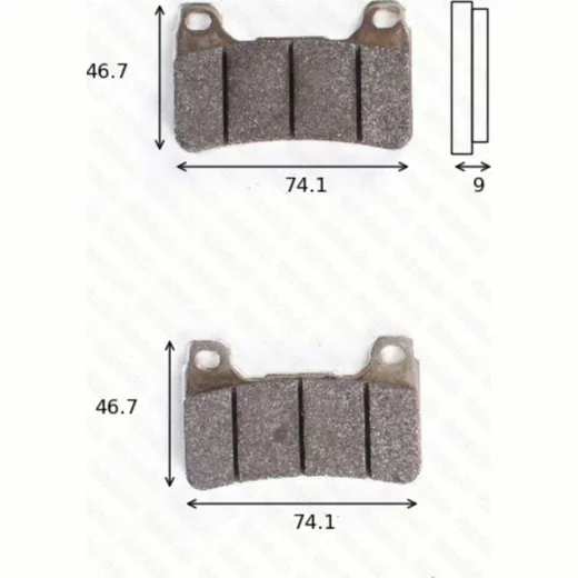 Scheibenbremsbeläge MCB 755 SCR racing ohne ABE
