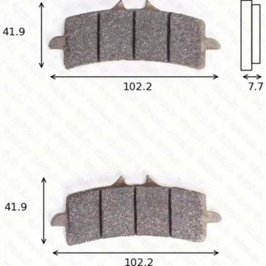 Disc disk brake pads MCB 792 CRQ ECE R90 homologated