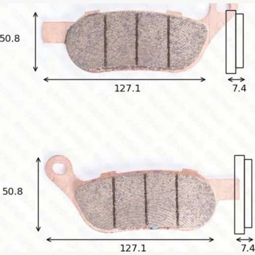 Disc brake pads MCB 814 SH homologated