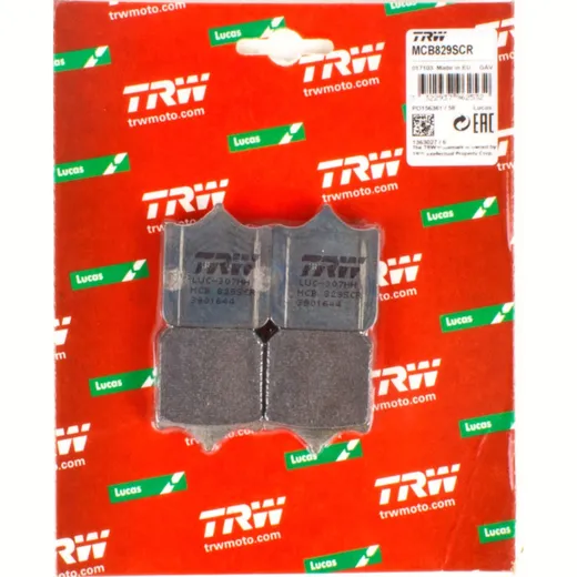brake pads MCB 829 SCR racing without TÜV approvel