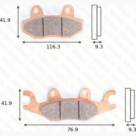Disc brake pads MCB837SRM