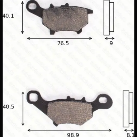 Disc brake pads MCB838