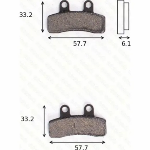 Bremsklötze Scheibenbremsbeläge MCB844