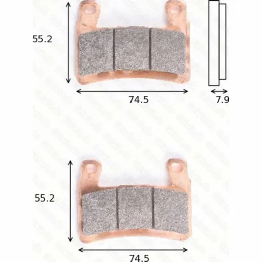 disk brake pads MCB 850 CRQ ECE R90 homologated