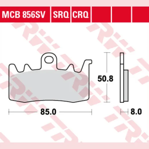 brakepads MCB 856 SV set for one disc