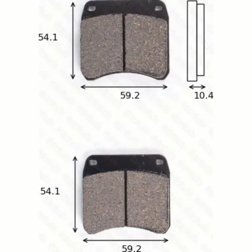 Disc brake padsMCB 99 CRQ ECE R90 homologiert
