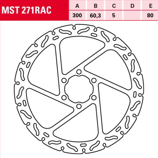 Bremsscheibe starr MST 271 RAC