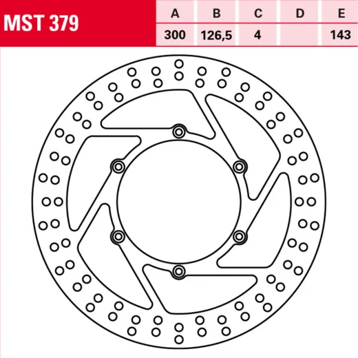 MST 379 Bremsscheibe starr