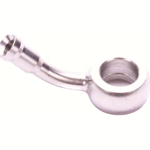 Fitting 10.2 mm, 45° angled, stainless steel