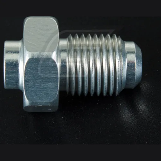 Variofitting M10 x 1,00, male thread fixed, cone 90° = convex + concave, aluminium