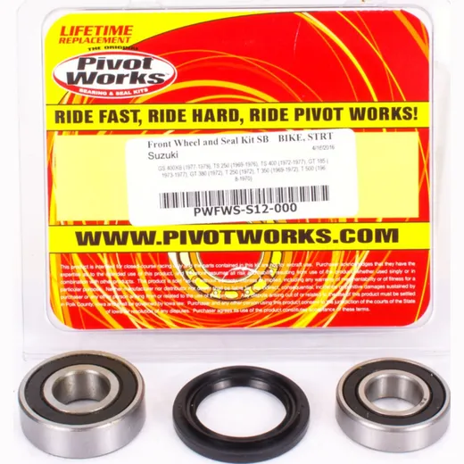 Front Wheel Bearing and seal kit for Suzuki GT185/380 - T250/350 - TS250/400