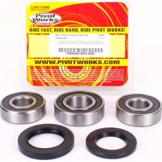 Rear Wheel Bearing and seal kit for Kawasaki ZR 750 Zephyr / ZR 7 / ZX 10 R / ZX 6 /ZX 6 R / ZX 9 R / ZZR 600