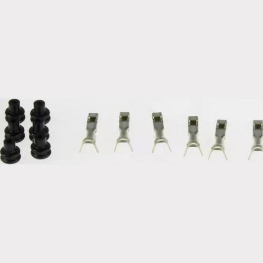 Connector plug 2.2 N 6-pole with plug-in sleeve 2,2