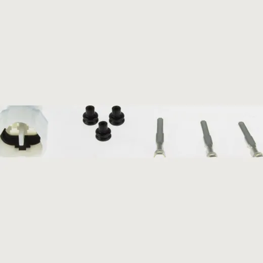 Connector plug 2.2 W 3-pole with flat plug 2,2