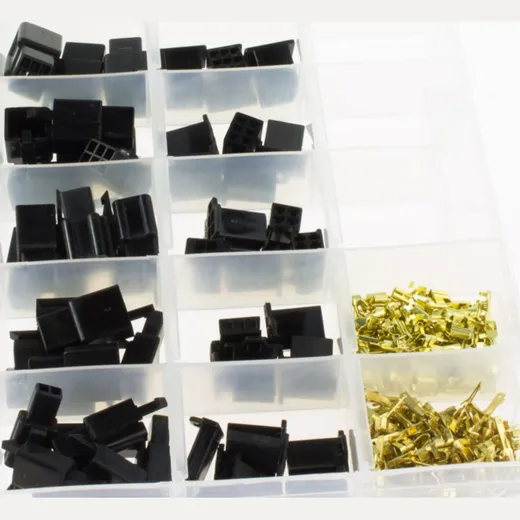 Vielfachsteckdose Sortiment Vielfachstecker JP2,8schwarz 296 tlg.