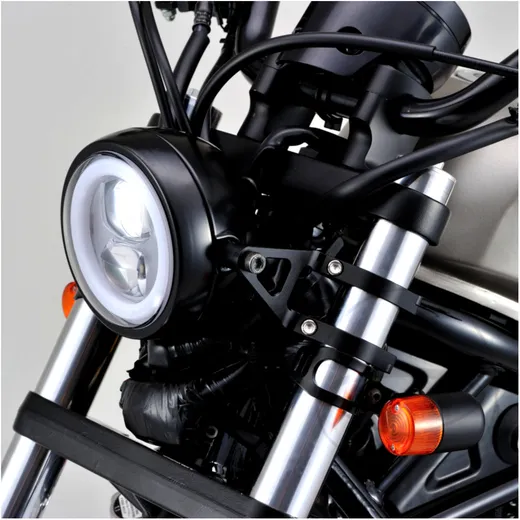 Lamp Holder for 35mm Fork Diameter Aluminium Black_0