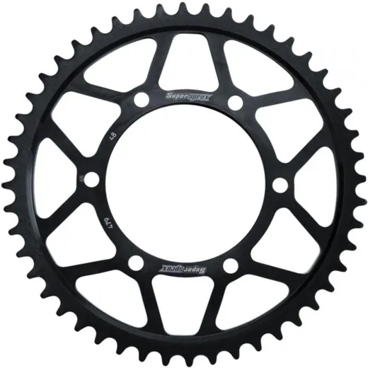 Steel-Rear Sprocket / Chain Wheel Supersprox 520/45t black 10603-45