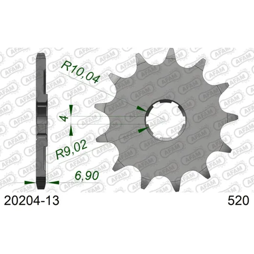 Front Sprocket AFAM 420 - 13t 2010413