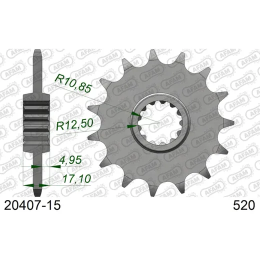 Front Sprocket AFAM 520 - 16t 2031116