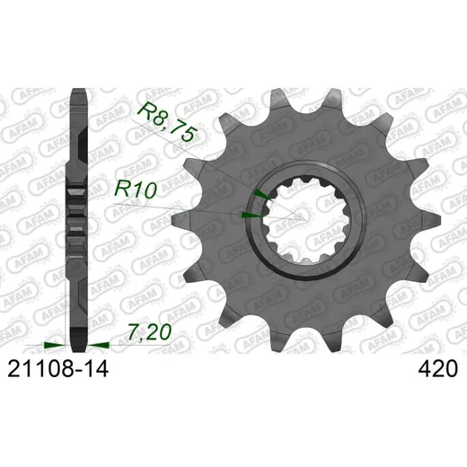 Front Sprocket AFAM 530 - 17t 2060317