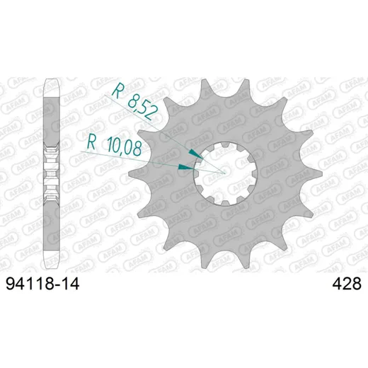 Front Sprocket AFAM 428 - 14t 9411814