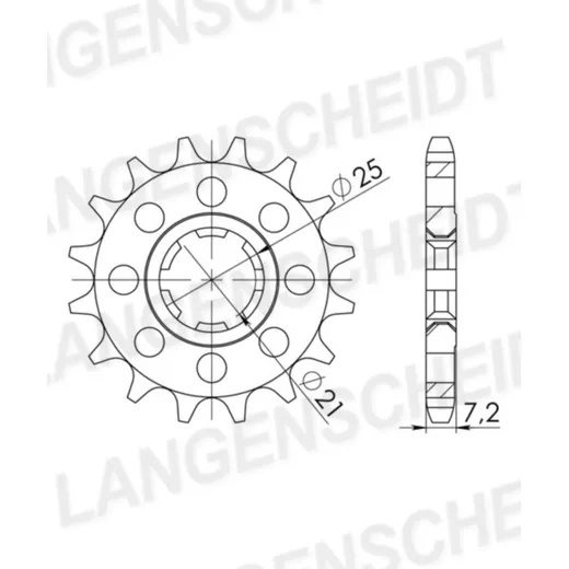 Front Sprocket Supersprox 428/15t 21306-15