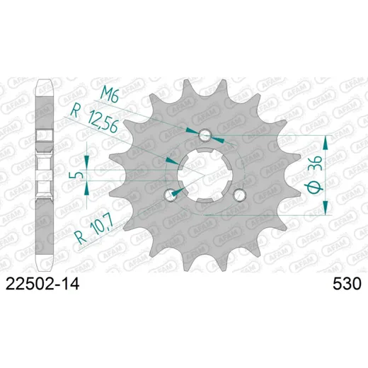 Front Sprocket AFAM 520 - 15t 2230515