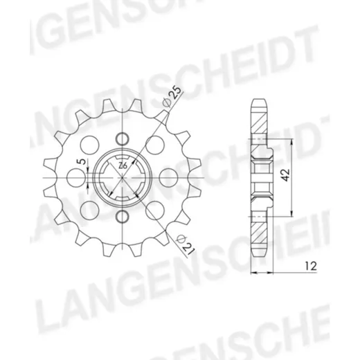 Front Sprocket Supersprox 530/16t 21501-16