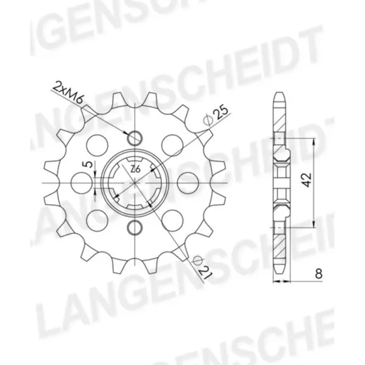 Front Sprocket Supersprox 520/14t 21502-14