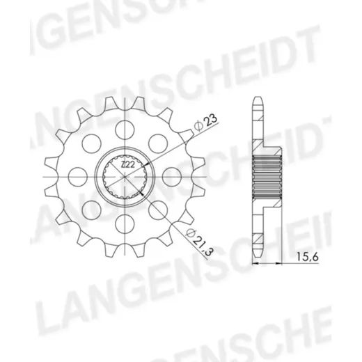 Front Sprocket Supersprox 520/14t 21504-14