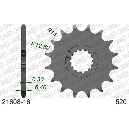 Front Sprocket AFAM 520 - 15t 2150615