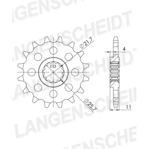 Front Sprocket Supersprox 520/17t 21603-17